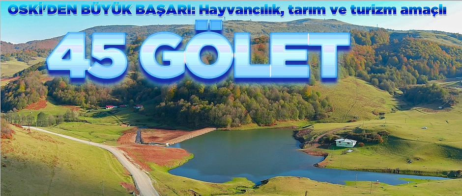 OSKİ'den alternatif su kaynakları: 45 gölet inşa edildi